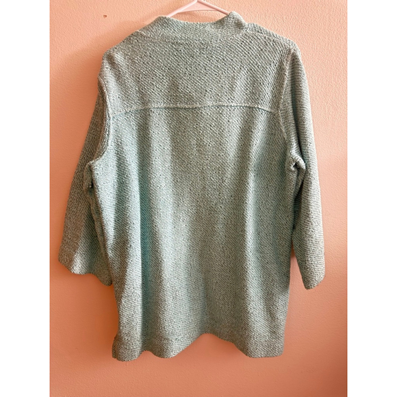 Women's Soft Surroundings Light Blue Flowy Sweater L - Picture 3 of 3